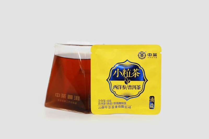 中茶小粒茶 西洋参普洱茶(熟茶)袋泡调味茶 brand_alt_mark