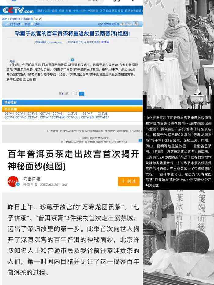 万寿龙团贡瓜:普洱茶的活态见证与传奇新生 普洱茶的活化石?万寿龙团百年见证。