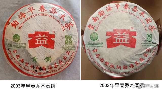 大益2003年勐海早春乔木贡饼详解，小白菜生态有机圆茶品鉴