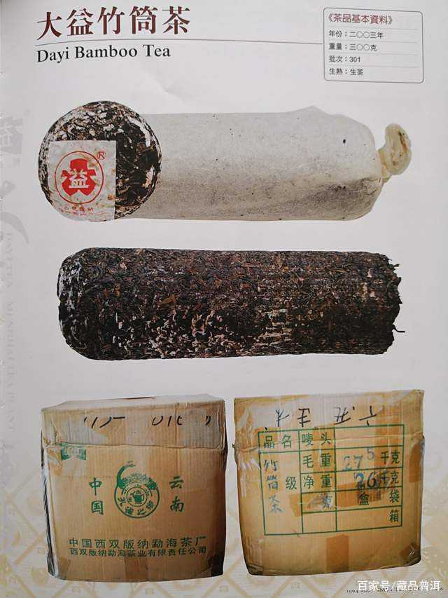 2003年大益竹筒茶品质解析，勐海茶厂经典产品回顾