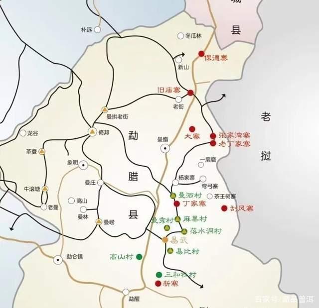 易武茶区七村八寨分布及麻黑刮风寨薄荷塘特色解析
