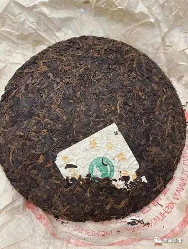 2000年班章特二号熟饼，大白菜熟茶之巅，国营勐海茶厂标杆熟茶！