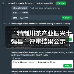 “精制川茶产业振兴十强县”评审结果公示（图2）