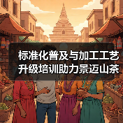 标准化普及与加工工艺升级培训助力景迈山茶产业高质量发展(图1) 标准化普及与加工工艺升级培训助力景迈山茶产业高质量发展(图1)