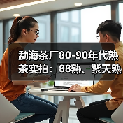勐海茶厂80-90年代熟茶实拍:88熟、紫天熟、94熟、97水蓝印熟等(图1) 勐海茶厂80-90年代熟茶实拍:88熟、紫天熟、94熟、97水蓝印熟等(图1)