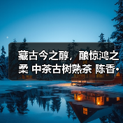 藏古今之醇,酿惊鸿之柔 中茶古树熟茶 陈香·溪甜 普洱茶(熟茶)紧压茶(图4) 藏古今之醇,酿惊鸿之柔 中茶古树熟茶 陈香·溪甜 普洱茶(熟茶)紧压茶(图4)