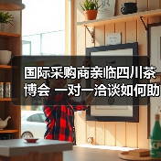 国际采购商亲临四川茶博会 一对一洽谈如何助力茶企拓展市场（图3）