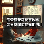 品荣县茉莉花茶饮料！荣县茶陶惊艳亮相四川茶博会！（图4）