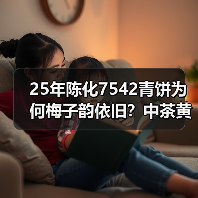 25年陈化7542青饼为何梅子韵依旧？中茶黄印经典品鉴（图2）