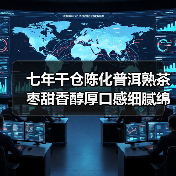 七年干仓陈化普洱熟茶 枣甜香醇厚口感细腻绵密（图1）