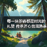 每一块茶砖都是时光的礼赞 传承匠心普洱熟茶如何诠释岁月沉淀?(图1) 每一块茶砖都是时光的礼赞 传承匠心普洱熟茶如何诠释岁月沉淀?(图1)