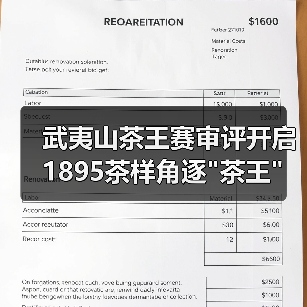 武夷山茶王赛审评开启 1895茶样角逐 武夷山茶王赛审评开启 1895茶样角逐