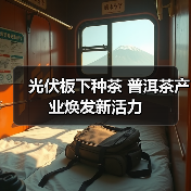光伏板下种茶 普洱茶产业焕发新活力(图2) 光伏板下种茶 普洱茶产业焕发新活力(图2)