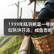 1999年陆羽班章一号黑版熟饼开汤,咸鱼香明显,苦底纯粹直接!(图1) 1999年陆羽班章一号黑版熟饼开汤,咸鱼香明显,苦底纯粹直接!(图1)