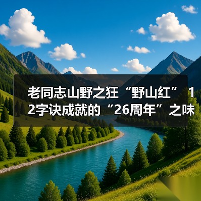 老同志山野之狂“野山红” 12字诀成就的“26周年”之味(图3) 老同志山野之狂“野山红” 12字诀成就的“26周年”之味(图3)