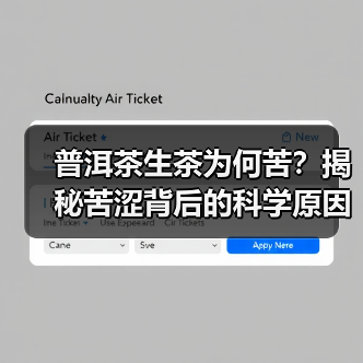 普洱茶生茶为何苦?揭秘苦涩背后的科学原因(图1) 普洱茶生茶为何苦?揭秘苦涩背后的科学原因(图1)