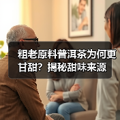粗老原料普洱茶为何更甘甜?揭秘甜味来源(图3) 粗老原料普洱茶为何更甘甜?揭秘甜味来源(图3)